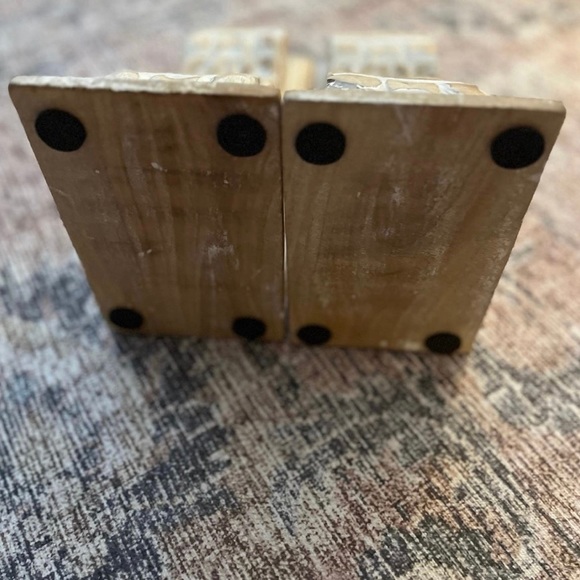 Farmhouse Boho Antique Style Bookends Decor - Picture 2 of 3